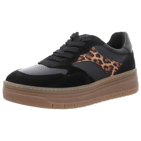 Tamaris Schnürschuhe black/leopard - Bild 1