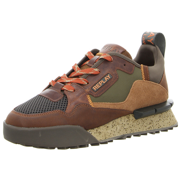 Replay Sneaker Field Melt 25 cuoio mil green - Bild 1