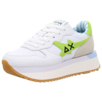 Sun68 Sneaker Big Stargirl Sponge bianco/lime