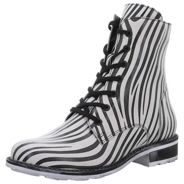 Simen Stiefeletten weiss schwarz - Bild 1