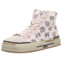 Rebecca White Sneaker square febric nude