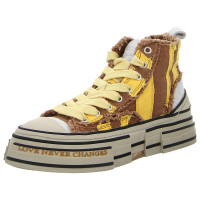 Rebecca White Sneaker tabacco + yellow str