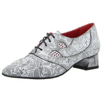 Simen Schnürpumps weiß schwarz