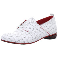 Simen Schnürschuhe weiss/rot