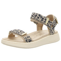Woden Sandalen Line Suede leopard