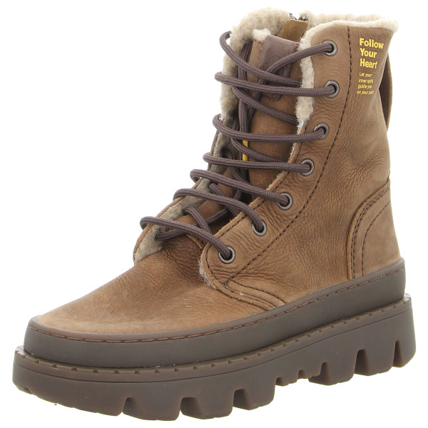 Satorisan Stiefeletten Unalome Laces Premiu mid brown - Bild 1