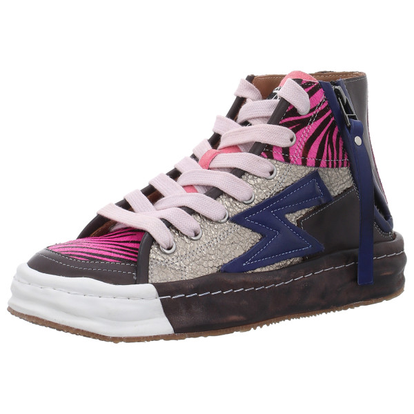 Rebecca White Sneaker Rethunder V2 Zebra mix fuxia/royal blue - Bild 1