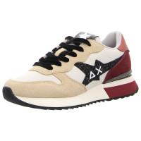 Sun68 Sneaker Stargirl Glitter Log beige/bordeaux