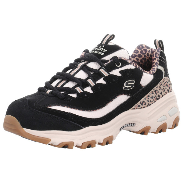 Skechers Schnürschuhe D´Lites - Wild Charm black/leopard - Bild 1