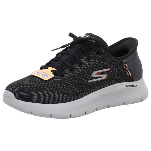 Skechers Sneaker Go Walk Flex black/orange - Bild 1