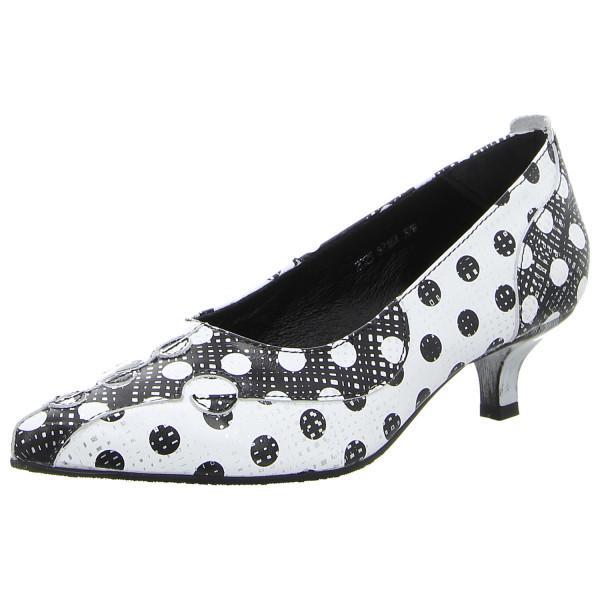 Simen Pumps weiß schwarz - Bild 1