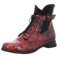 Simen Stiefeletten schwarz rot