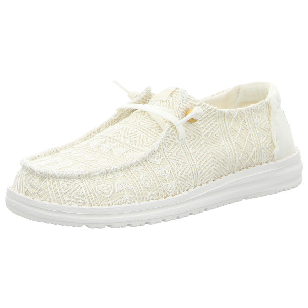 Hey Dude Schnürschuhe Wendy Crochet Lace white/gold - Bild 1