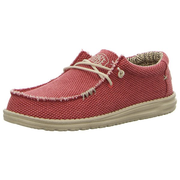 Hey Dude Schnürschuhe Wally Braided pompeian red - Bild 1