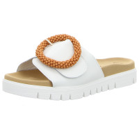 Gabor Pantoletten weiss (cognac)