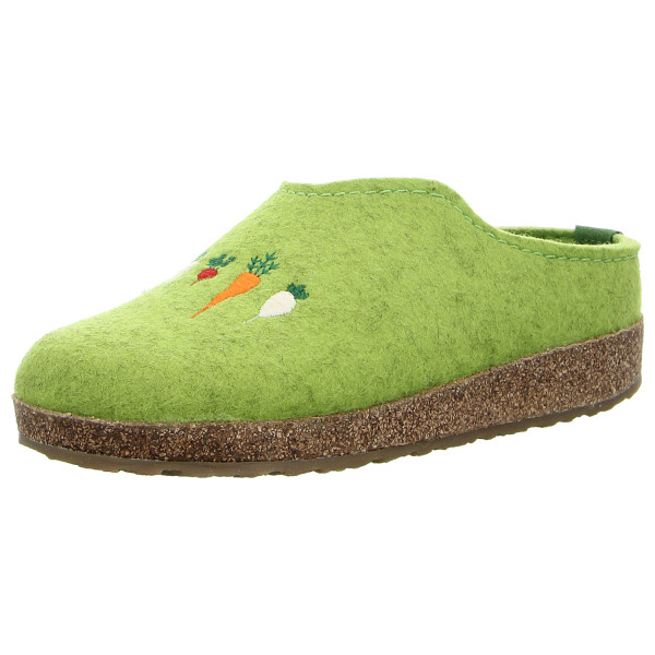 Haflinger Hausschuhe Grizzly Rübli canarygreen - Bild 1