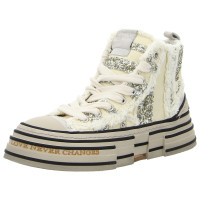 Rebecca White Stiefeletten glitter platine