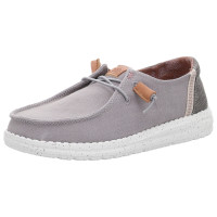 Hey Dude Schnürschuhe Wendy Washed Canvas grey