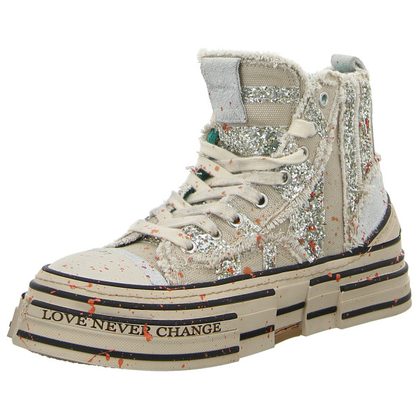 Rebecca White Sneaker glitter platine - Bild 1