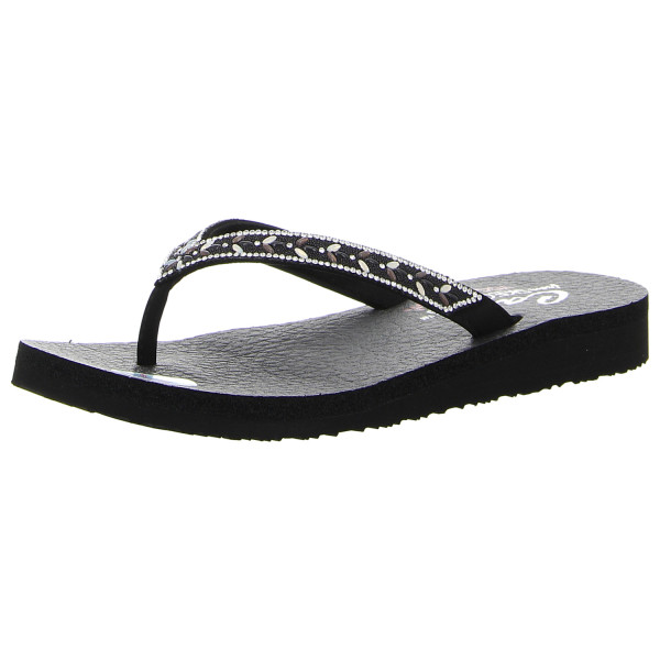 Skechers Zehentrenner Meditation - Lucky O black/rhinestone - Bild 1