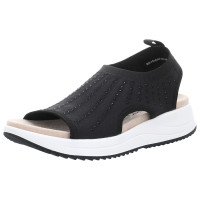 Caprice Sandaletten black knit