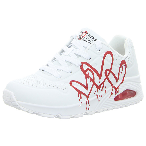 Skechers Sneaker UNO Dripping the Lov white/red - Bild 1