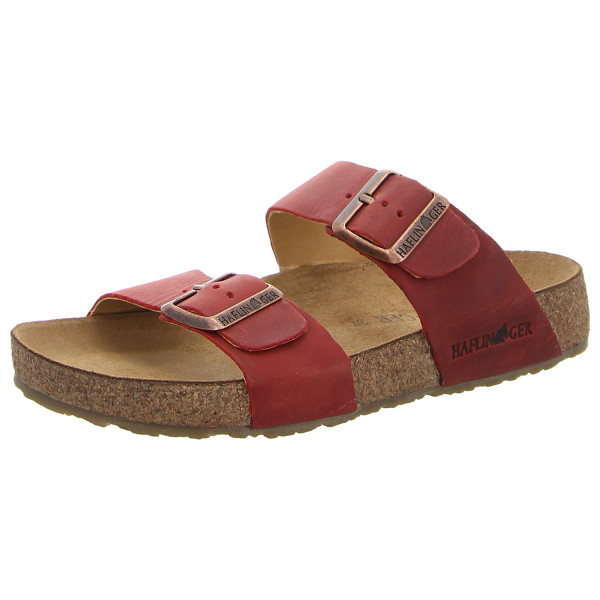 Haflinger Pantoletten Bio Andrea rot country - Bild 1