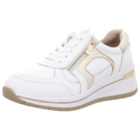 Caprice Schnürschuhe white/gold