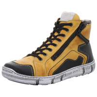 Krisbut Stiefeletten gelb-kombi