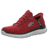 Skechers Slipper Summits-Key Pace red/black