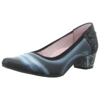 Maciejka Pumps czarny+kwiaty