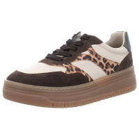 Tamaris Schnürschuhe mocca/leopard