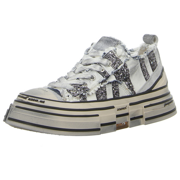 Rebecca White Sneaker white+glitter grey - Bild 1