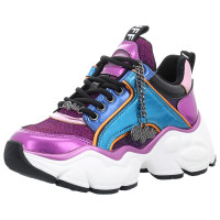 Buffalo Sneaker Binary Quilt purple/blue metallic