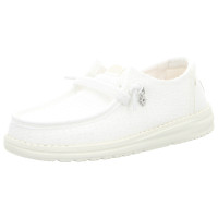 Hey Dude Schnürschuhe Wendy Frayed Canvas snow white
